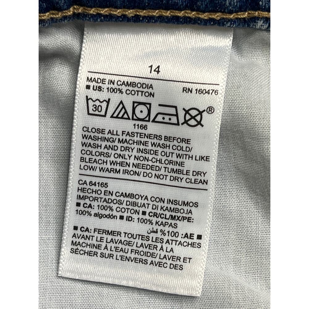 Old Navy extra high rise boyfriend Lola blue jeans, size 14, NWT, raw hems - Picture 11 of 13